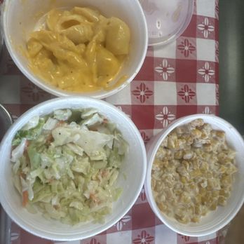Panhandle BBQ - Sides: mac n cheese, cream corn, cole slaw - Barbeque Near Me - Idalou, Texas
