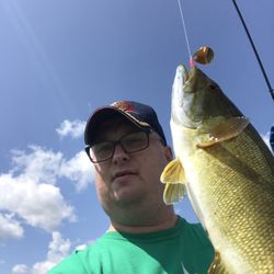 Stone Hill Resort - First cast small mouth bass at Stone Hill Resort in Hayward WI