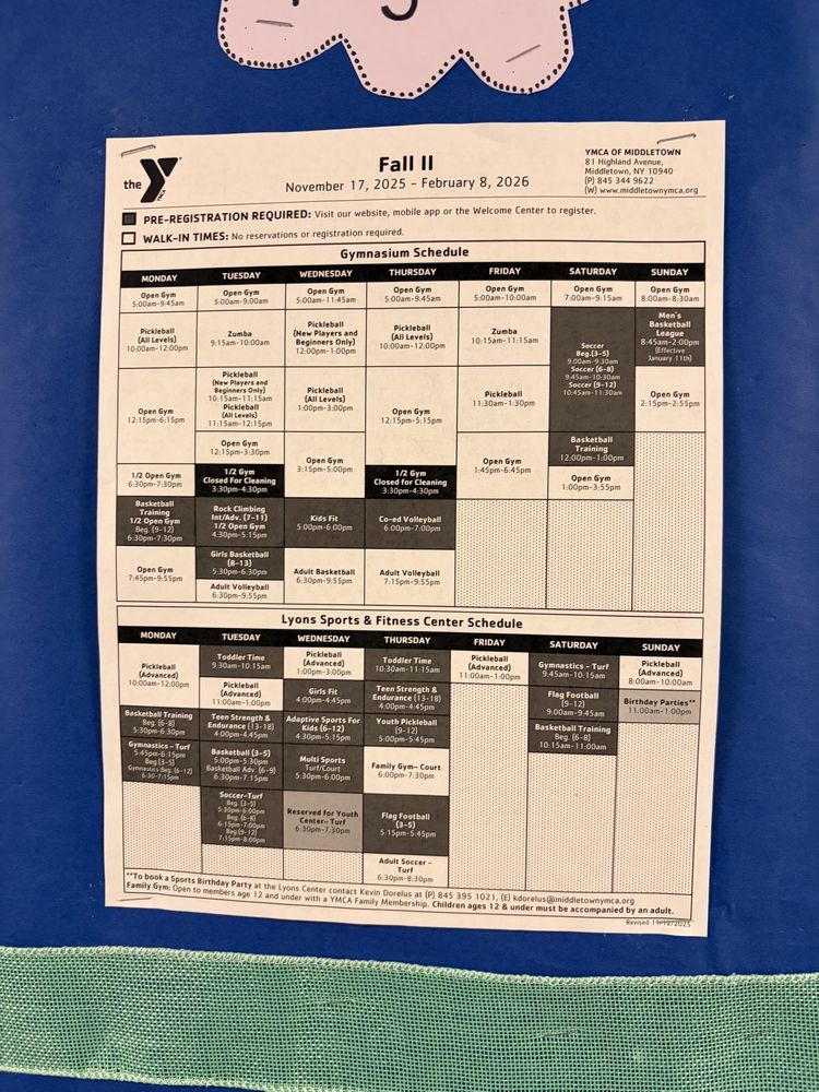 YMCA of Middletown NY