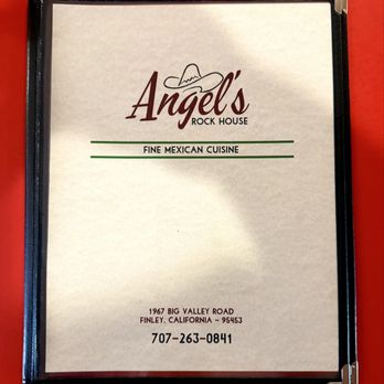 Angel's Rock House - Menu page 1/3 - Mexican Near Me - Lakeport, California