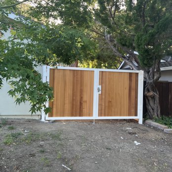 Jaz Builders - double swing out gates with keypad. - Fences & Gates Near Me - Santa Clara, California Jaz Builders - double swing out gates with keypad. - Fences & Gates Near Me - Santa Clara, California