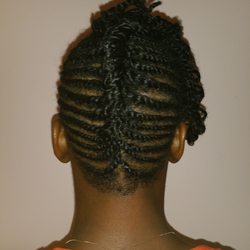 Natural Tresses Studio - Flat Twist Updo