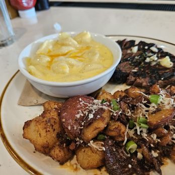 Village Corner Comfort Kitchen & Bar - Steak with potatoes & Mac and cheese - Southern Near Me - CONCORD, North Carolina Village Corner Comfort Kitchen & Bar - Steak with potatoes & Mac and cheese - Southern Near Me - CONCORD, North Carolina
