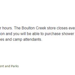 Boulton Creek Campground