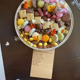 a platter of sweets