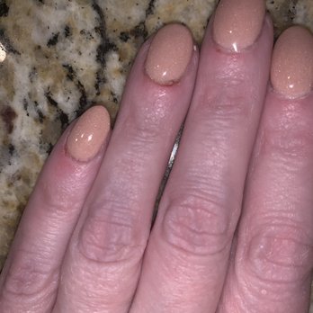 Nail It - Shows thick dipped nails and the bleeding cuticles - Nail Salons Near Me - Sandy, Utah
