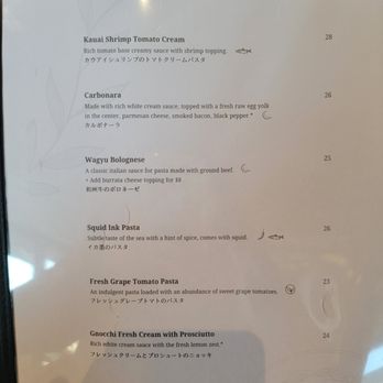 Cucina Moon - Menu - Pasta Shops Near Me - Honolulu, Hawaii