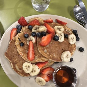 Snooze, an A.M. Eatery - Vegan pancakes.Presentation 1.Taste 5 Removed soggy old bananas.Taste good over all. This would hit the spot if your craving pancakes. - Breakfast & Brunch Near Me - Tucson, Arizona Snooze, an A.M. Eatery - Vegan pancakes.Presentation 1.Taste 5 Removed soggy old bananas.Taste good over all. This would hit the spot if your craving pancakes. - Breakfast & Brunch Near Me - Tucson, Arizona