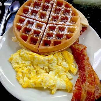 Ocala's Downtown Diner - Belgian Waffle Platter Breakfast - Diners Near Me - Ocala, Florida