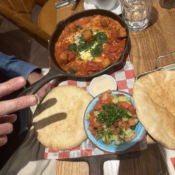Cafe Landwer - halloumi shakshuka* - Mediterranean Near Me - Boston, Massachusetts