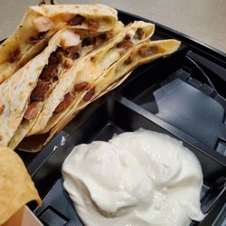 Baja Fresh - Steak and shrimp quesadilla without guac