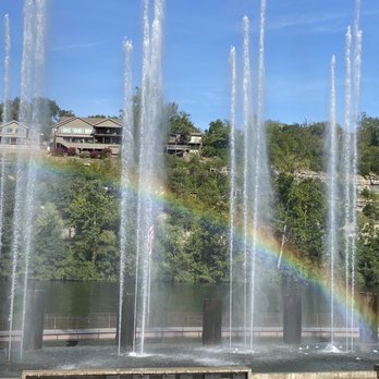The Branson Landing - Went back in the day and fell in love with this photo! Neat colors and seemed like water had more pressure - Shopping Centers Near Me - Branson, Missouri