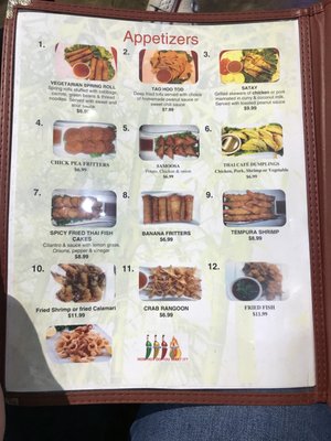 Menu photo 8 Thai Cafe Restaurant Indianapolis, IN