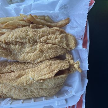 J and J Fish and Chicken - Large Catfish filets - Fish & Chips Near Me - Gary, Indiana
