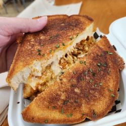Twisted Grilled Cheese - Buffalo chicken grilled cheese
