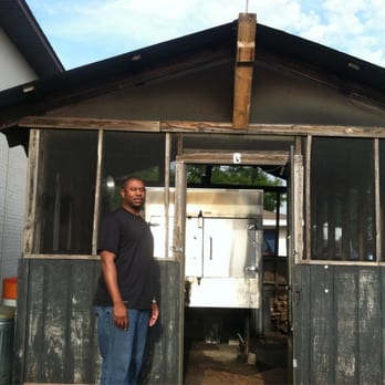 Rob's Bbq On the Side - My boy Willie in front of the Smoker Shack where the magic happens (rib smoking magic) - Barbeque Near Me - Pascagoula, Mississippi Rob's Bbq On the Side - My boy Willie in front of the Smoker Shack where the magic happens (rib smoking magic) - Barbeque Near Me - Pascagoula, Mississippi