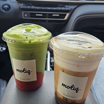 Motiq - Strawberry Matcha Cream Top and Misugaru - Coffee & Tea Near Me - Los Angeles, California Motiq - Strawberry Matcha Cream Top and Misugaru - Coffee & Tea Near Me - Los Angeles, California