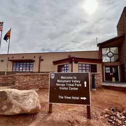 Monument Valley Navajo Tribal Park - Entrance sign