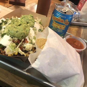Oahu Mexican Grill - Chicken Bowl Combo comes with a canned drink and chips and salsa. - Tex-Mex Near Me - Honolulu, Hawaii