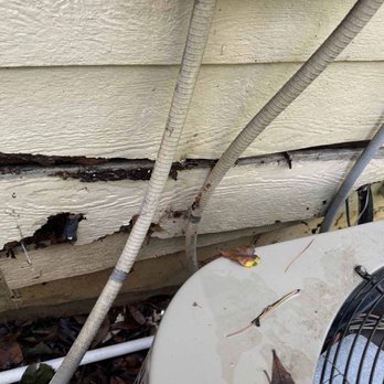 A-Team Services Heating & Air - Siding damaged by A-Team - Heating & Air Conditioning/HVAC Near Me - Marietta, Georgia