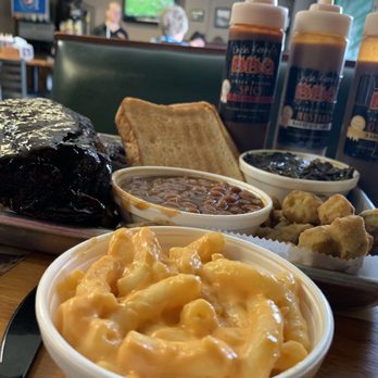Uncle Kenny's BBQ - Baby back ribs, Mac n Cheese, okra, collards, Baked beans and toast. - Barbeque Near Me - Clermont, Florida Uncle Kenny's BBQ - Baby back ribs, Mac n Cheese, okra, collards, Baked beans and toast. - Barbeque Near Me - Clermont, Florida