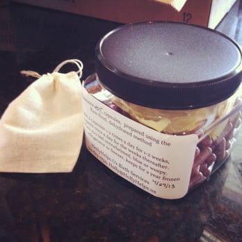 Chicago Placenta Services - Completed capsules and the umbilical cord (dehydrated and clandestinely wrapped). - Placenta Encapsulations Near Me Chicago Placenta Services - Completed capsules and the umbilical cord (dehydrated and clandestinely wrapped). - Placenta Encapsulations Near Me