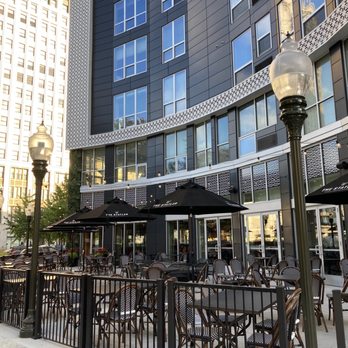 The Statler - Exterior of the front patio - French Near Me - Detroit, Michigan The Statler - Exterior of the front patio - French Near Me - Detroit, Michigan