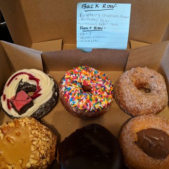 Donut Crazy - Raspberry Cheesecake Brownie, Birthday Cake, Cinnamon Sugar Cake, PB & J w/nuts, Boston Cream & Nutella - Donuts Near Me - Branford, Connecticut Donut Crazy - Raspberry Cheesecake Brownie, Birthday Cake, Cinnamon Sugar Cake, PB & J w/nuts, Boston Cream & Nutella - Donuts Near Me - Branford, Connecticut