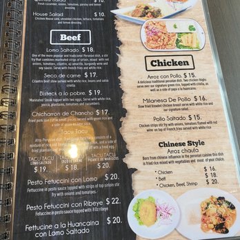 Zambrano’s Peruvian Cuisine - Menu - Peruvian Near Me - Edmond, Oklahoma