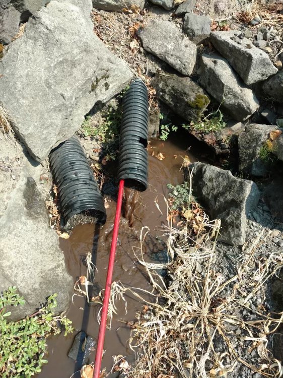 Slide of NW Sewer & drain