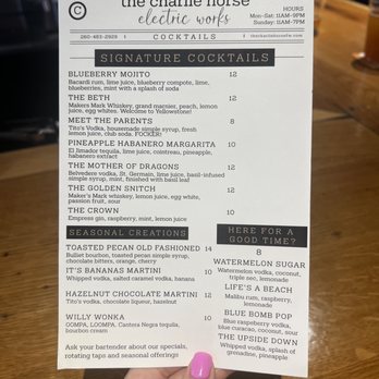 Union Street Market - Charlie Horse Drink Menu - Pizza Near Me - Fort Wayne, Indiana Union Street Market - Charlie Horse Drink Menu - Pizza Near Me - Fort Wayne, Indiana
