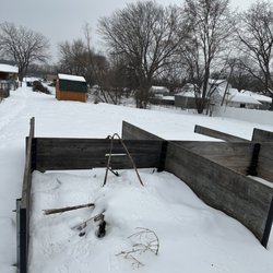 Nelson Park - Snowed over compost area