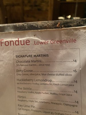 Menu photo 3 Simply Fondue Dallas, TX