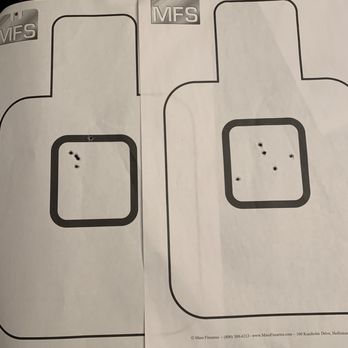 Mass Firearms - My husband w 2 targets. - Gun/Rifle Ranges Near Me - Holliston, Massachusetts