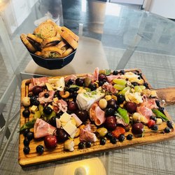 Chef D J Mendivel - Look at this beautiful charcuterie board and garlic bread!