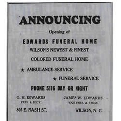 Edwards Funeral Home - Our history...