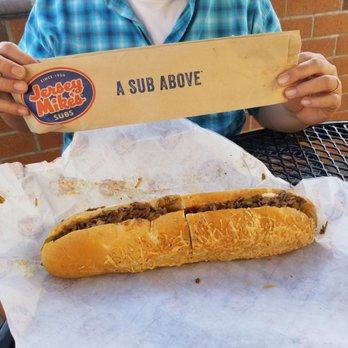 Jersey Mike's Subs - GIANT chipotle cheesesteak. Basically two sandwiches - Sandwiches Near Me - Sunnyvale, California Jersey Mike's Subs - GIANT chipotle cheesesteak. Basically two sandwiches - Sandwiches Near Me - Sunnyvale, California