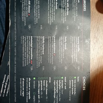 Holy Cow - First page of the Menu - Burgers Near Me - Bergen, 12