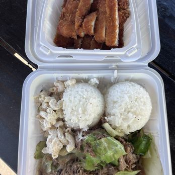 Island Grubz On The Go - Kalua pig & cabbage, chicken katsu with macaroni salad & white rice yum - Food Trucks Near Me - Salem, Oregon Island Grubz On The Go - Kalua pig & cabbage, chicken katsu with macaroni salad & white rice yum - Food Trucks Near Me - Salem, Oregon