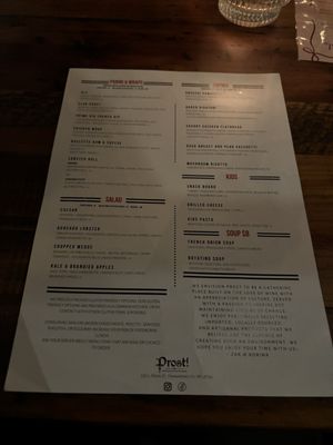 Menu photo 8 Prost Wine Bar and Charcuterie Frankenmuth, MI