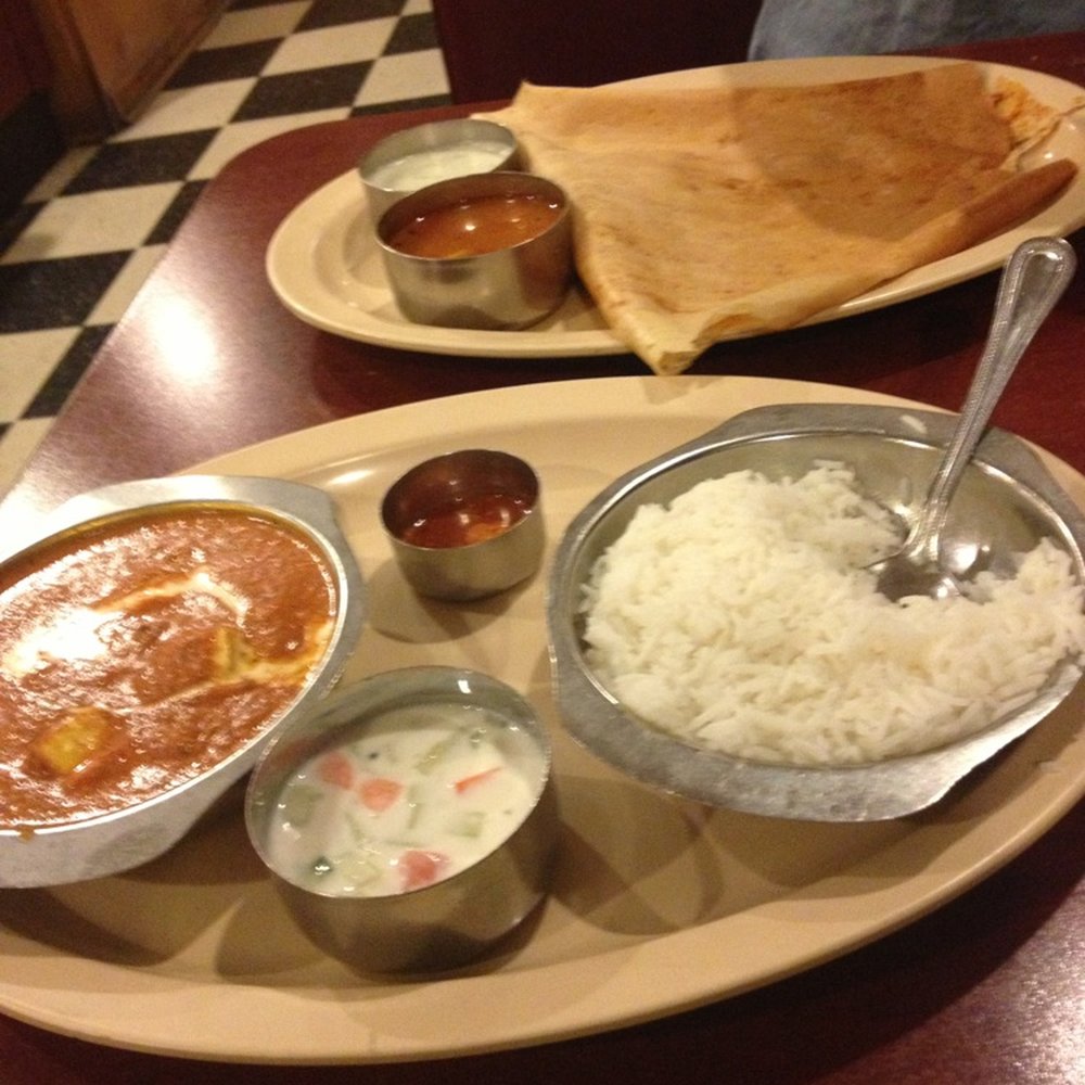 Udipi Cafe - Dosa stuffed with potatoe and onion. Paneer tikka masala..cheese and tomatoe sauce with spices. - Indian Near Me - Monroeville, Pennsylvania Udipi Cafe - Dosa stuffed with potatoe and onion. Paneer tikka masala..cheese and tomatoe sauce with spices. - Indian Near Me - Monroeville, Pennsylvania