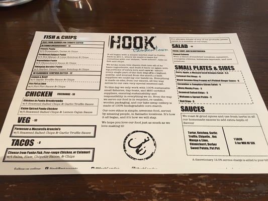 Menu photo 7 HOOK London, XGL Menu photo 7 HOOK London, XGL