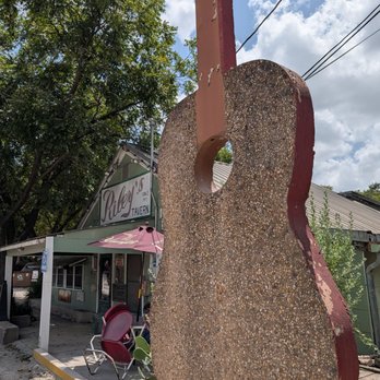 Legit Ass Meats BBQ - Looking at Riley's from food truck window - Food Trucks Near Me - New Braunfels, Texas
