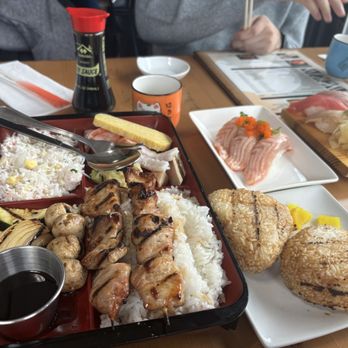 Musashi's - Chicken skewer bento box, Yaki Onigiri, Lunch Sushi Nigiri - Sushi Bars Near Me - Seattle, Washington Musashi's - Chicken skewer bento box, Yaki Onigiri, Lunch Sushi Nigiri - Sushi Bars Near Me - Seattle, Washington