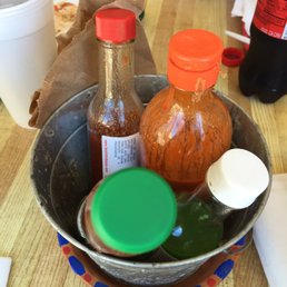 a bowl of sauces a bowl of sauces
