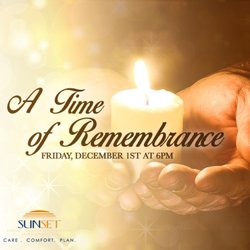 Sunset Funeral Home & Memory Gardens - Honor your loved ones this holiday season at our annual Candlelight Luminary Service.