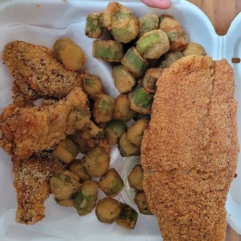 Shark's Fish & Chicken - Catfish, wings and okra. Yom Yom - Seafood Near Me - Birmingham, Alabama Shark's Fish & Chicken - Catfish, wings and okra. Yom Yom - Seafood Near Me - Birmingham, Alabama
