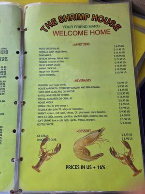 Menu photo 3 Maro's Shrimp House Cabo San Lucas, BCS