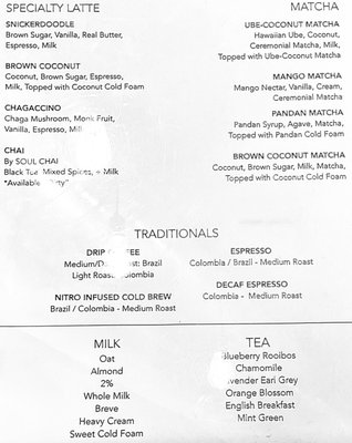 Menu photo 2 Nambah Coffee La Verne, CA Menu photo 2 Nambah Coffee La Verne, CA
