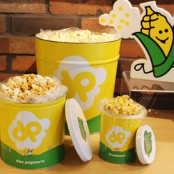 Doc Popcorn - Dallas Farmers Market - 3 sizes of TIns. 1qt, 1gal, 3.5gal
Refill at less than 1/2 price
Every 6th refill FREE with punch card.